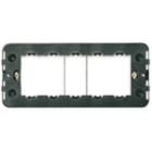 VIMAR - Supporto 5M Speciali Viti per Scatole Da Incasso Rettangolari 5 Moduli, Nero