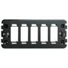 VIMAR - Supporto 5M Viti Standard per Scatole Da Incasso Rettangolari 5 Moduli - Nero