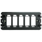 VIMAR - Supporto 5M Viti Standard per Scatole Da Incasso Rettangolari 5 Moduli - Nero 08533