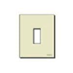 VIMAR - Placca 1M Resina Scatto Avorio - Standard Modulo Rotonde Ø 60 Mm Fissaggio Supporto 08501