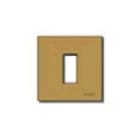 VIMAR - Placca Alluminio Bronzo Modulo Standard Ø 60 Mm Scatto Fissaggio Supporto 08501 08605.BR
