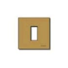 VIMAR - Placca Alluminio Bronzo Modulo Standard Ø 60 Mm Scatto Fissaggio Supporto 08501