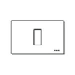 VIMAR - PLACCA 1M RESINA SCATTO BIANCO