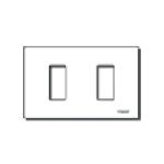 VIMAR - PLACCA 2M RESINA SCATTO BIANCO 08636.Z