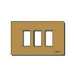 VIMAR - PLACCA 3M ALLUM. SCATTO BRONZO