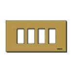 VIMAR - PLACCA 4M ALLUM. SCATTO BRONZO