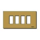 VIMAR - PLACCA 4M ALLUM. SCATTO BRONZO
