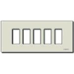 VIMAR - PLACCA 5M ALLUM. SCATTO ORO 08639