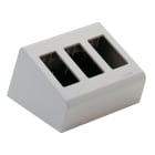 VIMAR - Scatola Inclinata Tavolo 3M P50Mm Avorio - Base Profondità 50 Mm Ingresso Serracavo 09933