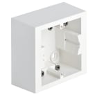 VIMAR - Scatola Parete Bianco Profondità 43,5mm per 1-2 Moduli Idea Plana Eikon con Supporti e Placche 09971.01