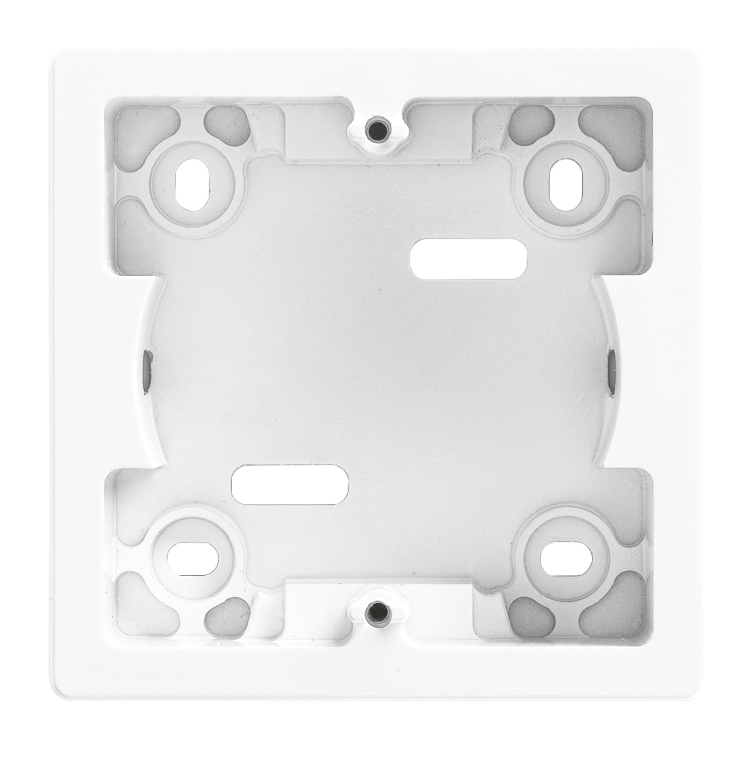VIMAR - Scatola parete 2M P30mm bianco, quadrata, per 1-2 moduli Plana o 2 moduli Eikon, installazione su superfici isolanti o metalliche a terra.
