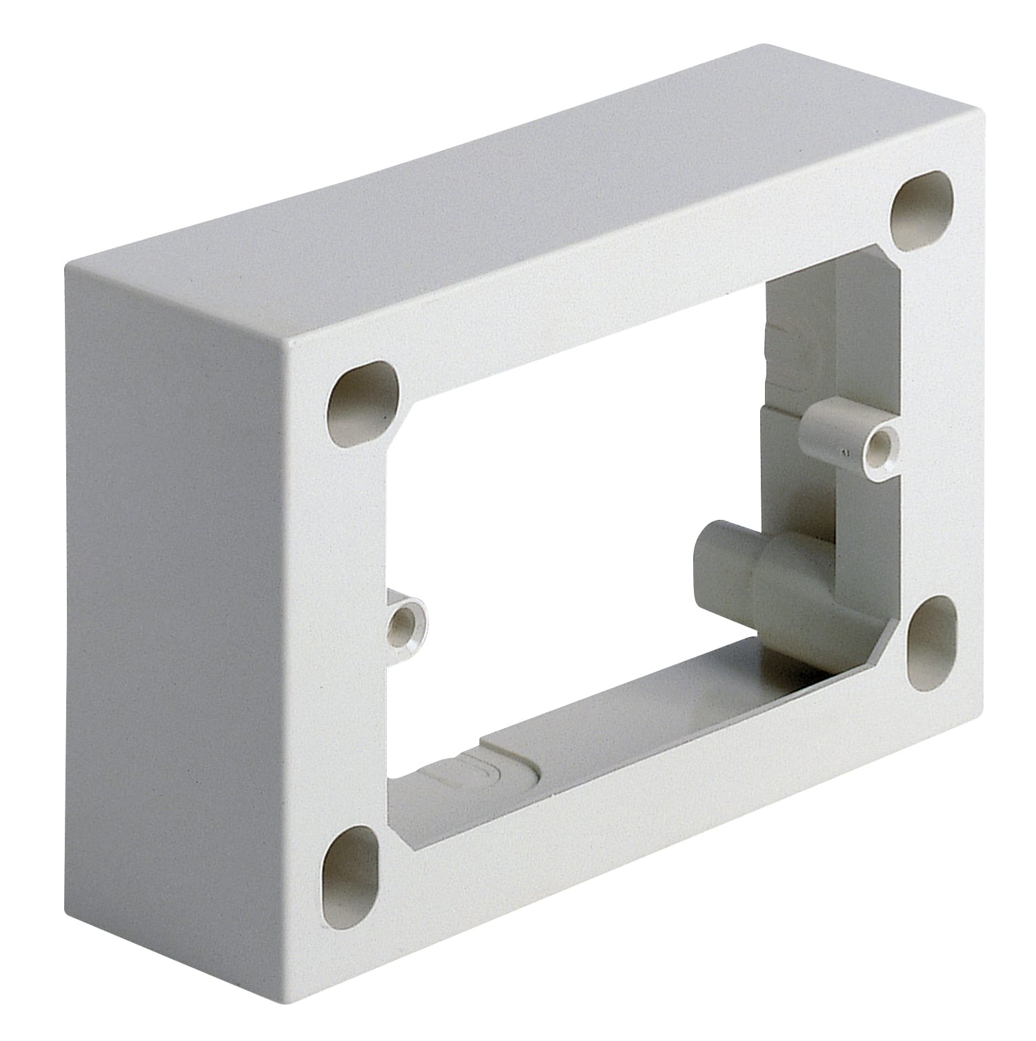 VIMAR - Scatola Parete 3 Moduli Profondità 40 mm Bianco Avorio Superfici Isolanti Metalliche Messe A Terra