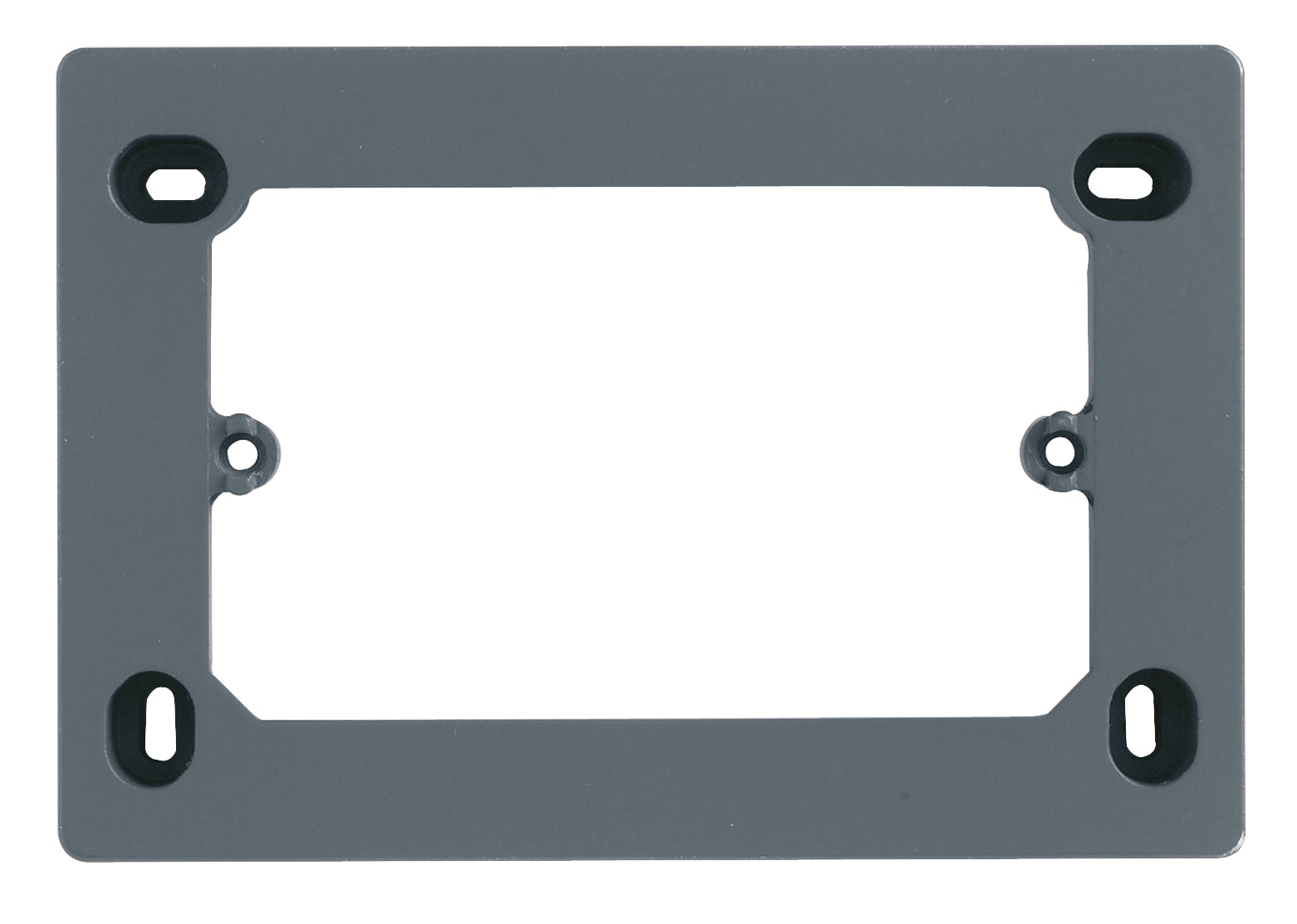 VIMAR - Scatola Parete 3 Moduli Ribassata 30mm Grigio - Installazione Apparecchi Eikon Plana Supporti Superfici Isolanti Metalliche Terra 09976.14