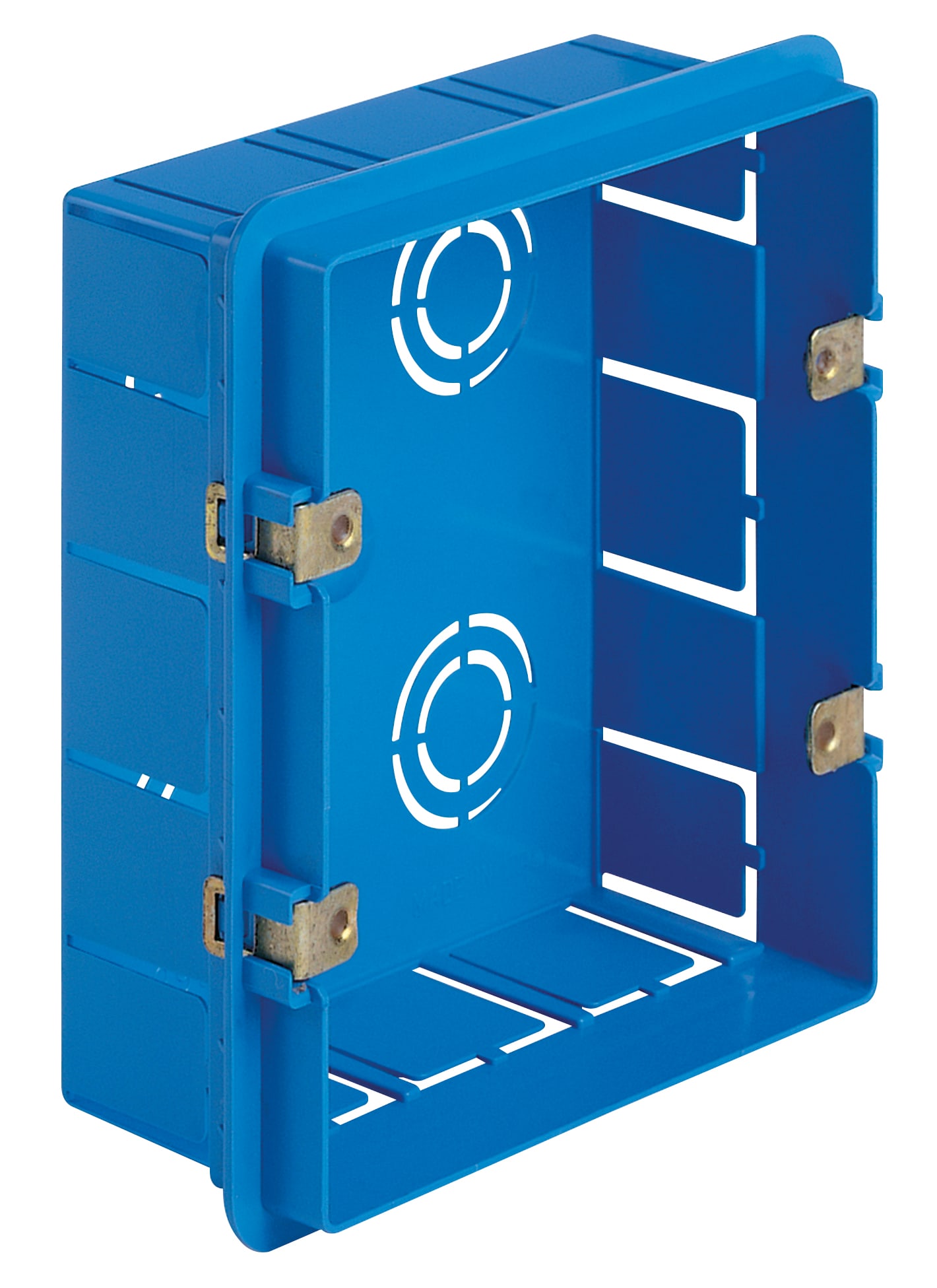 VIMAR - Scatola incasso azzurra per pareti in muratura 6 moduli (3+3 sovrapposti) GW 650°C
