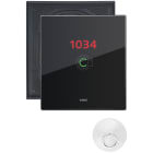 VIMAR - Placca Elettronica 3 Moduli Verticale Nero Diamante IP55 con Lettore Transponder Esterno e Supporto - Etichette per Camera 21846