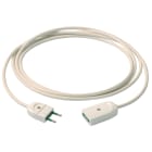 VIMAR - Cavo Prolunga 2X0,75 3M Bianco - Cordone Prolungatore Lineare 3 Metri H05Vv-F 2P 10 A 250 V~ Sicury P10 2300 W