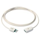 VIMAR - Cavo Prolunga 3G0,75 3M Bianco - Cordone Prolungatore Lineare 3 Metri H05Vv-F Spina 2P+T 10 A 250 V~ Presa Sicury Potenza Massima 2300 W