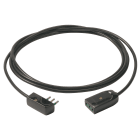 VIMAR - Cavo Prolunga 3G0,75+Spinapiatta 3M Nero - Cordone Prolungatore Lineare 3 Metri H05Vv-F 2P+T 10 A 250 V~ Presa Sicury Potenza Massima 2300 W