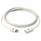 VIMAR - Cavo Prolunga 3G0,75 5M Bianco - Cordone Prolungatore Lineare 5 Metri H05Vv-F Spina 2P+T 10 A 250 V~ Presa Sicury Potenza 2300 W