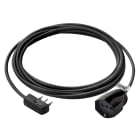 VIMAR - Prolunga Elettrica 5 Metri 3 Conduttori 1 mm² Spina Piatta 16A 250V Presa Sicury 3680W - Nero Universale 0P32382