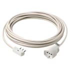 VIMAR - Prolunga Lineare 10 Metri 3 Conduttori 1,5 mm² H05Vv-F Spina Piatta Ricollegabile 16A 250V Presa Sicury P40 3680W Bianco 0P32383.B