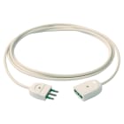 VIMAR - Cavo prolunga 3G1 3m bianco, cordone lineare 3G1 mm2 H05VV-F, spina 2P+T 16A 250V, presa SICURY 2P+T 16A 250V, max 3680W.