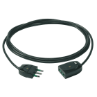 VIMAR - Cavo prolunga 3G1 3m nero, cordone lineare 3 metri, cavo 3G1 mm2 H05VV-F, spina 2P+T 16A 250V, presa SICURY 2P+T 16A 250V, max 3680W. 0P32385