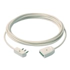 VIMAR - Cavo prolunga 3G1 spina piatta 3m bianco, cordone prolungatore 3G1 mm2 H05VV-F, spina 2P+T 16A 250V, presa SICURY, max 3680W. 0P32386.B
