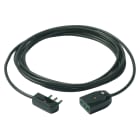 VIMAR - Cavo Prolunga 3G1+Spina Piatta 3M Nero - Cordone Lineare 3 Metri, 3G1 Mm2 H05Vv-F, 2P+T 16 A 250 V~ Standard Italiano, Presa Sicury, Potenza 3680 W 0P32386