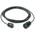 VIMAR - Cavo prolunga 3G1+P30 5m nero, cordone prolungatore 5m, cavo 3G1 mm2 H05VV-F, spina 2P+T 16A 250V, presa SICURY 2P+T 16A 250V, max 3680W.