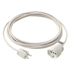 VIMAR - Cavo Prolunga Lineare 5 Metri 3 Conduttori 1 Mm² Spina Ricollegabile 16 A 250 V Presa Sicury 3680 W Bianco