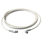 VIMAR - Cavo Coassiale TV 3 Metri Bianco con Connettori Maschio Assiale e 90°