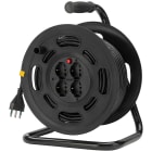 VIMAR - Avvolgicavo Universale 16A 4 Uscite con Disgiuntore Termico e Prese Sicure 230V~ 45M 1200W 2000W