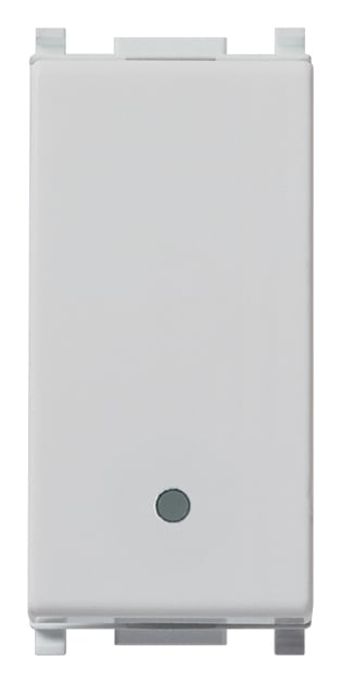 VIMAR - Interruttore 1P 20Ax Silver Illuminabile Tasto Sostituibile Max 250 W Per Lampade Con Alimentatore Integrato