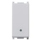 VIMAR - Deviatore 1P 20Ax Silver Illuminabile Tasto Sostituibile Max 250 W Per Lampade Con Alimentatore Integrato