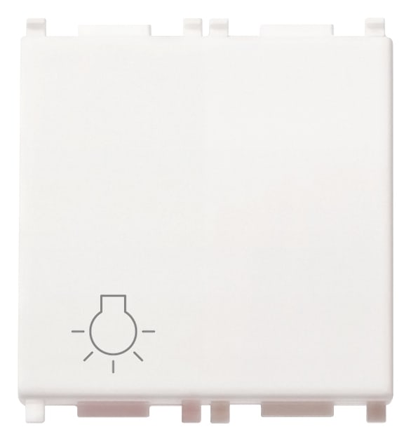 VIMAR - PULSANTE 1P NO 10A LUCE 2M BIANCO 14008.2.L