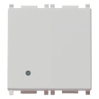 VIMAR - Pulsante 1P 10A 2M Silver Illuminabile Tasto Sostituibile 250V 14008.2.SL