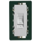 VIMAR - Interruttore 2P 45A 250V illuminabile, simbolo cooker, supporto per scatole BS, placca 5 moduli, silver, max 200W lampade ballast integrato.