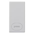 VIMAR - Tasto Intercambiabile 1 Modulo Press Silver Illuminabile