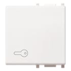 VIMAR - Tasto Intercambiabile 2 Moduli Simbolo Chiave Bianco Illuminabile 14022.P