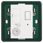 VIMAR - Unità di connessione 13A 250V con interruttore 2P, uscita cavo, fusibile, supporto per scatole BS, da completare con placca 3 moduli, bianco.