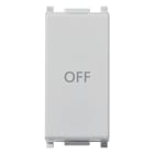 VIMAR - Pulsante 1P 10A Simbolo Off Silver Contatto No + Nc 250V