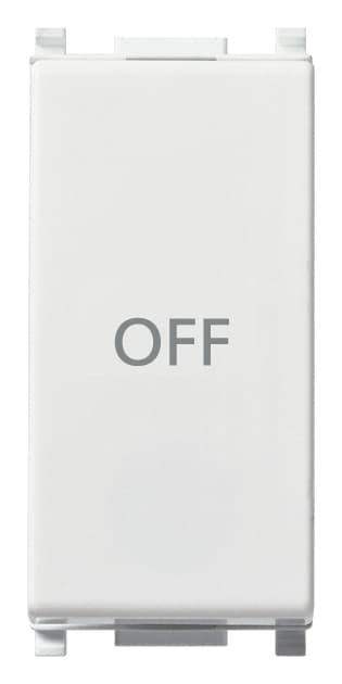 VIMAR - PULSANTE 1P NO+NC 10A SIMBOLO OFF BIANCO