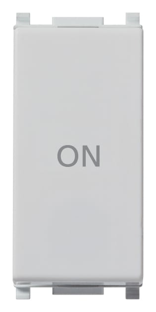 VIMAR - Pulsante 1P 10A Simbolo On Silver Contatto No + Nc 250V 14056.34.SL