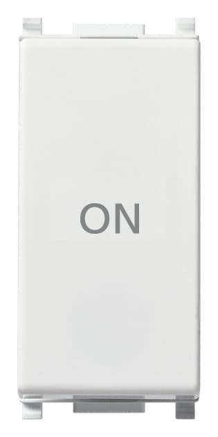VIMAR - PULSANTE 1P NO+NC 10A SIMBOLO ON BIANCO