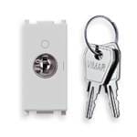 VIMAR - Interruttore 2P 16(3)A 250V a chiave unificata OFF Silver, IP20, per conduttori 1,5-4 mm2, Plana, PTI250, Glow wire 850°C.