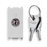 VIMAR - Pulsante 2P 16A con Chiave Unificata Silver 250V