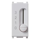VIMAR - Commutatore a Slitta 1P 6(2)A Argento - 250V~ 4 Posizioni per Velocità Ventil-Convettori