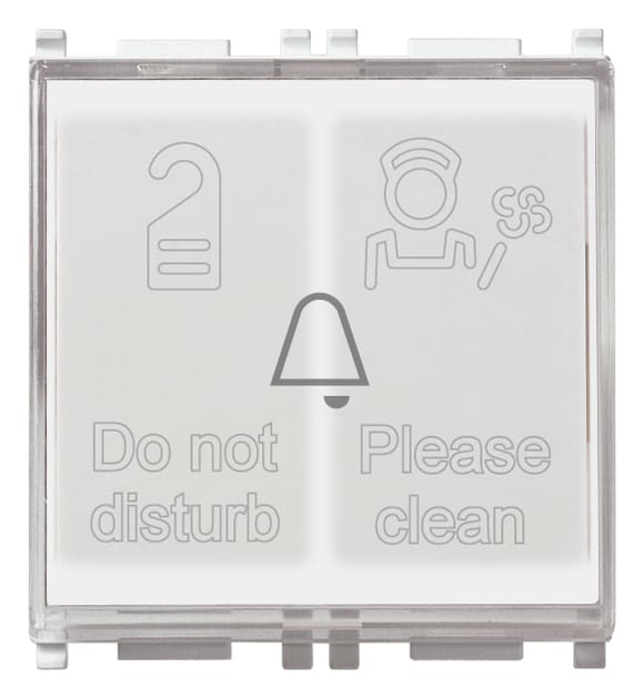 VIMAR - PULSANTE + 2 SPIE HOTEL 230V 14097