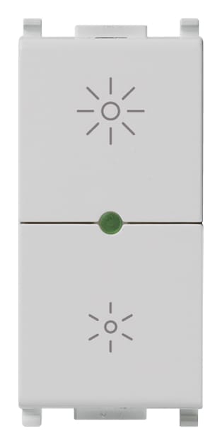 VIMAR - Dimmer universale 230V silver, taglio di fase, per lampade 40-400W, LED 3-200W, comando ON/OFF, funzione master, non per contenitori Isoset. 14135.1.SL